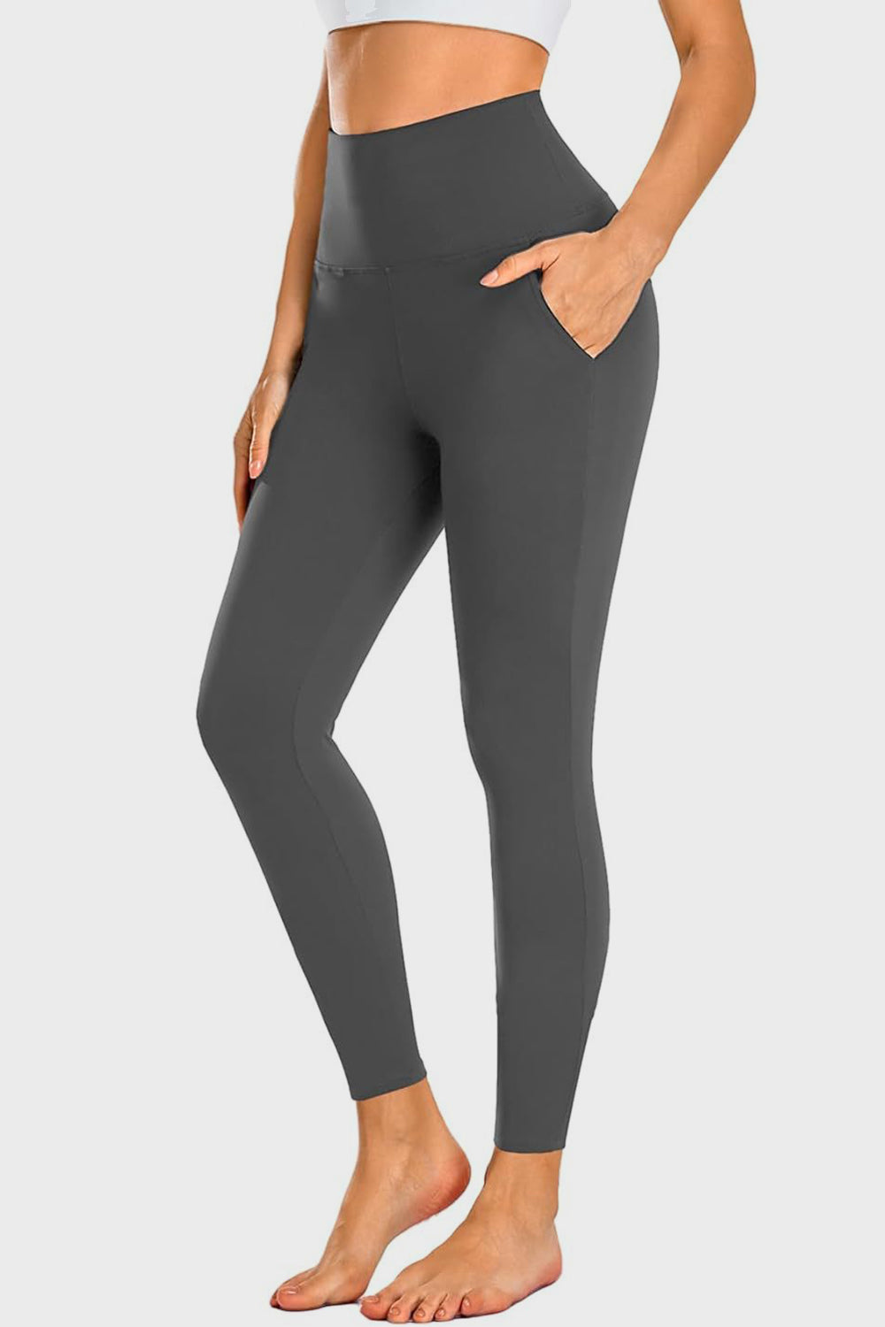 Leggings deportivos de cintura alta con bolsillos