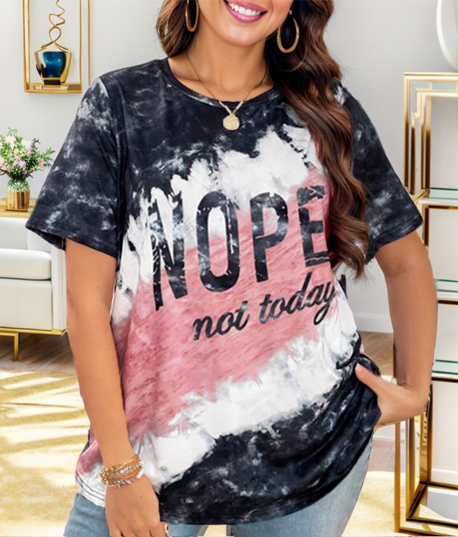Women's Letter Printed Loose T-shirt
