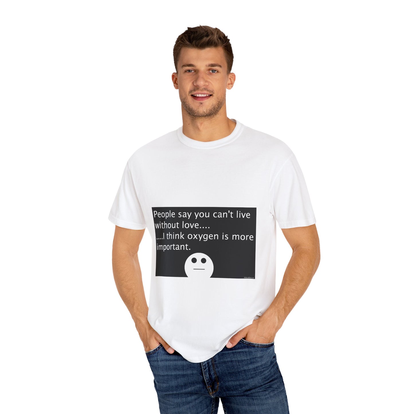 Kleidungsstückgefärbtes Unisex-T-Shirt