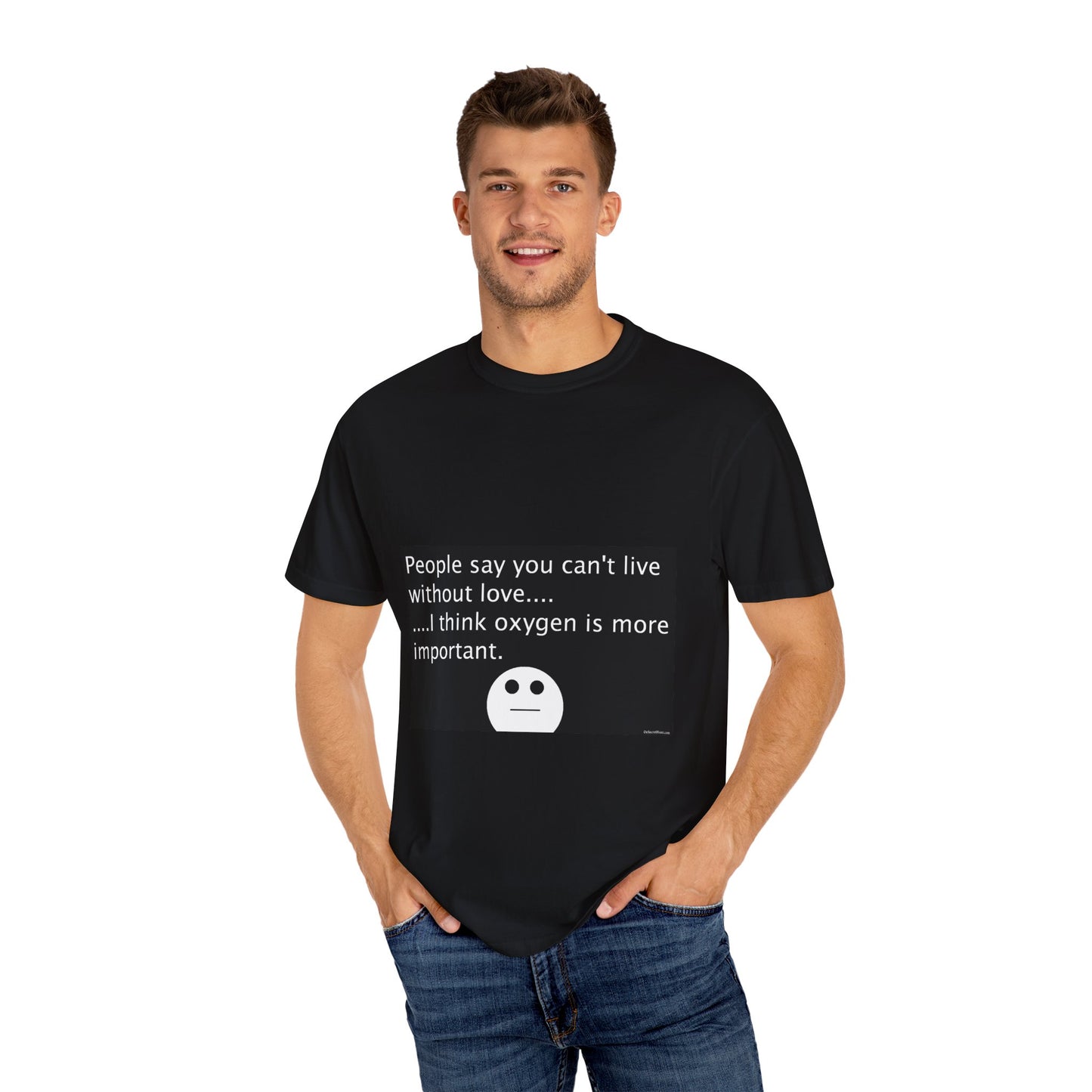 Kleidungsstückgefärbtes Unisex-T-Shirt