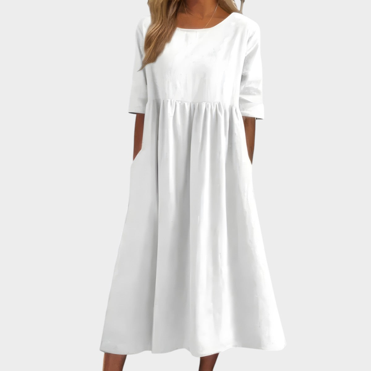 Emily | Classic Mid Sleeve Dress