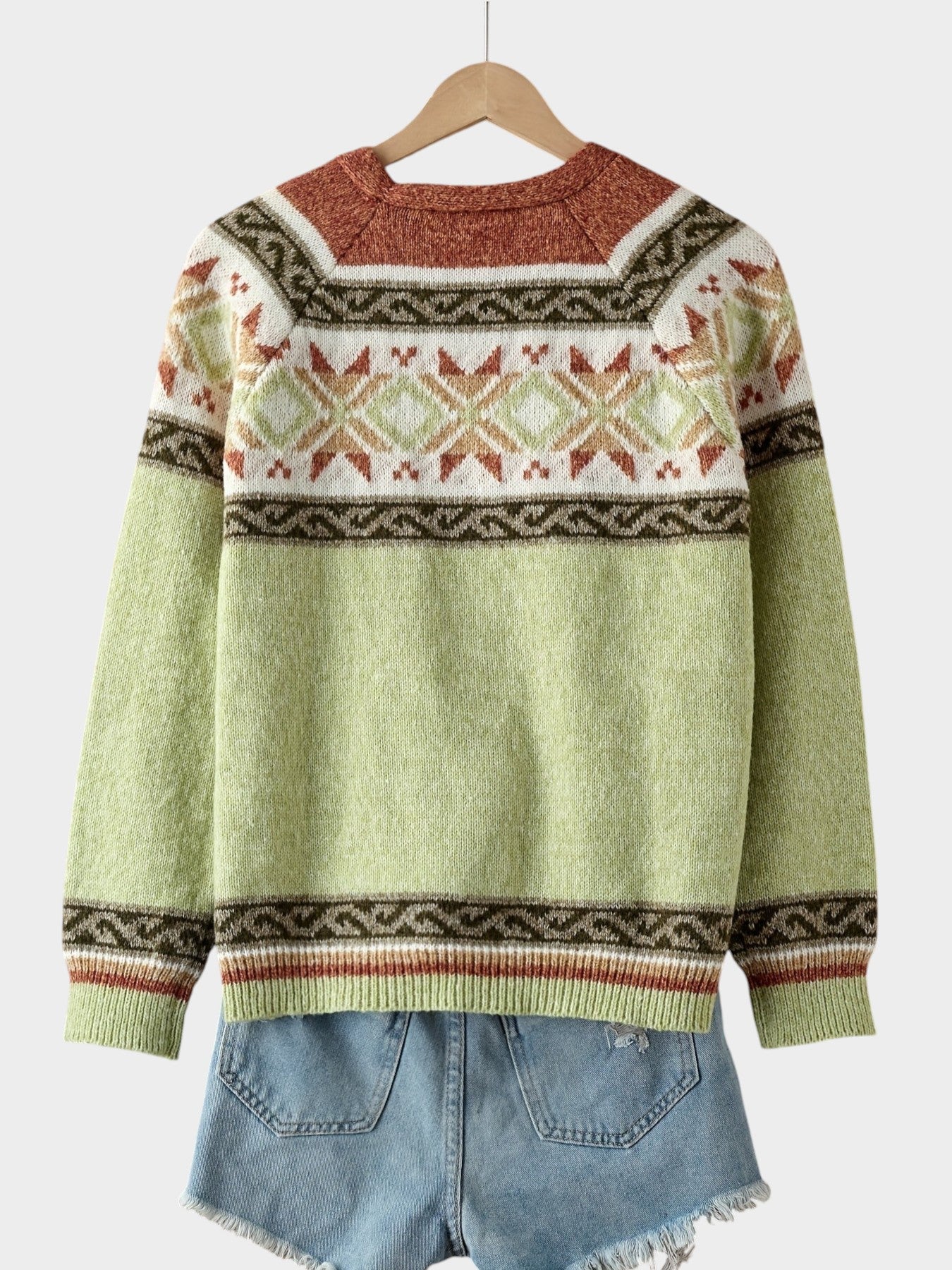 Poppy | Colourblock Button Cardigan