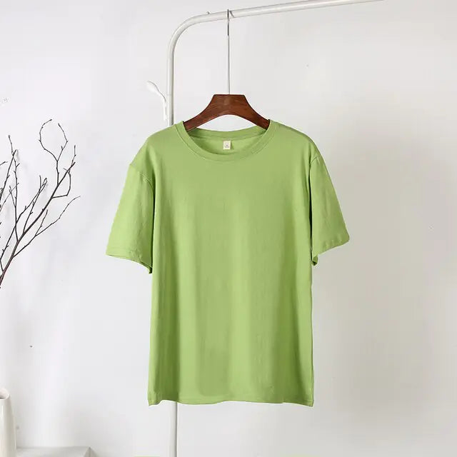 Weiches Basic-T-Shirt für Damen aus Baumwolle