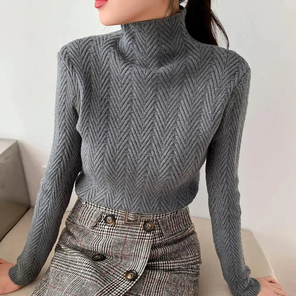 Wollrollkragenpullover für Damen