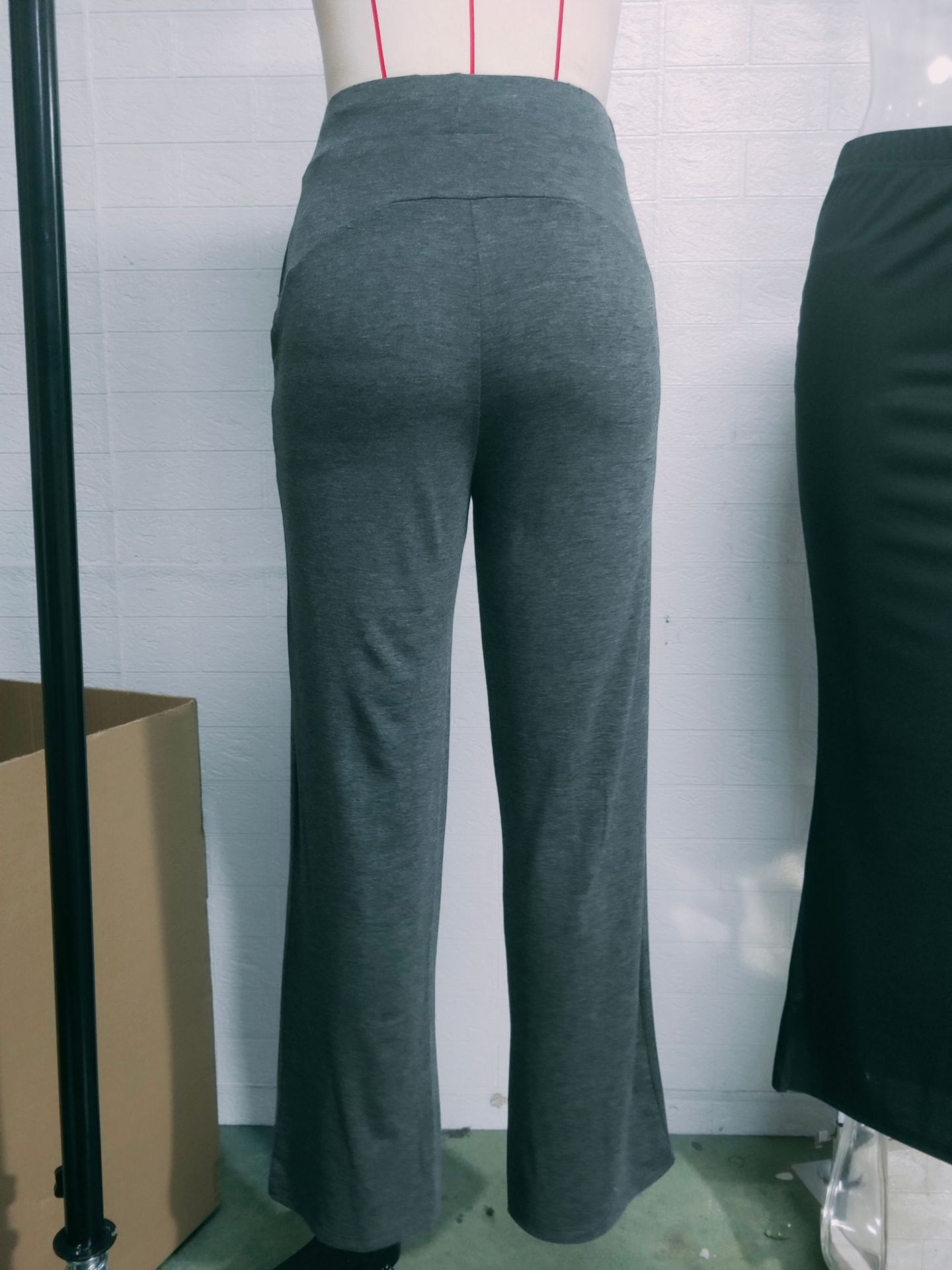 Pantalones anchos y holgados de estilo informal de otoño para mujer