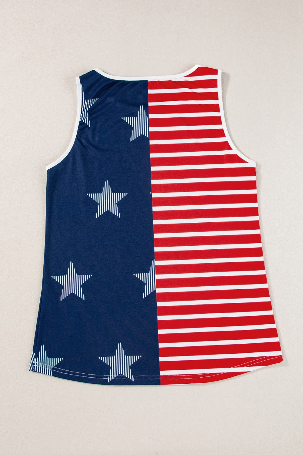 Rundhals-Tanktop mit US-Flagge