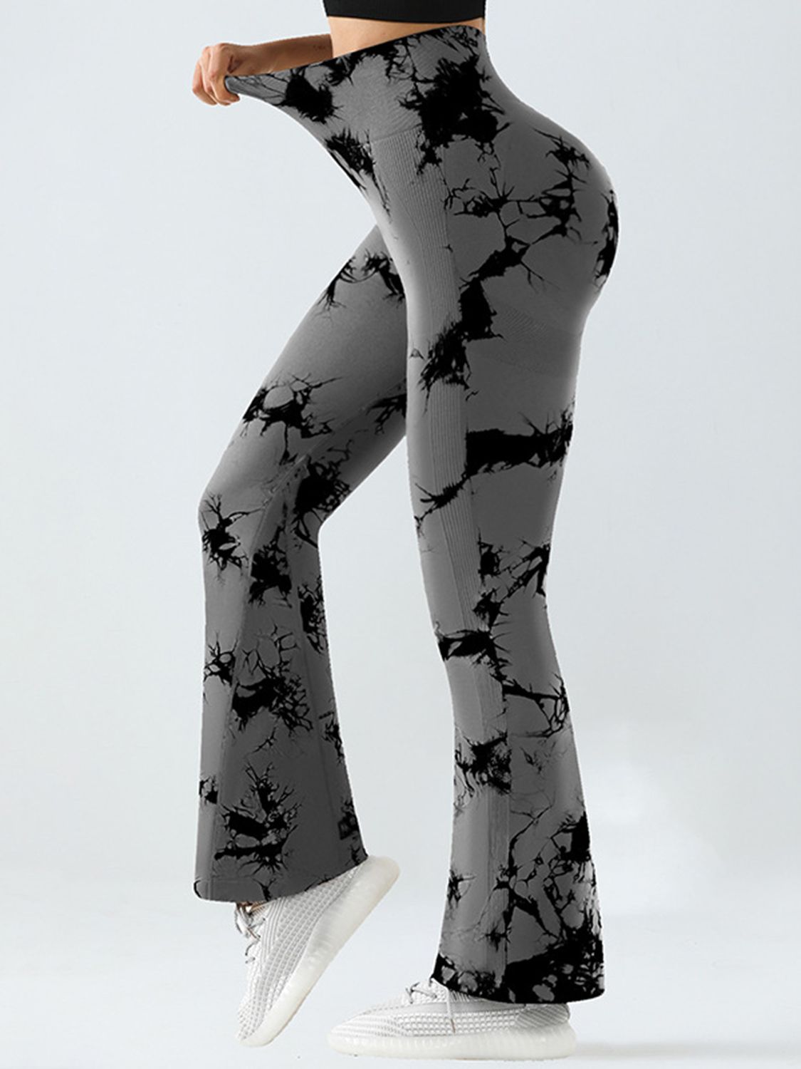 Leggings deportivos de cintura alta con efecto tie-dye