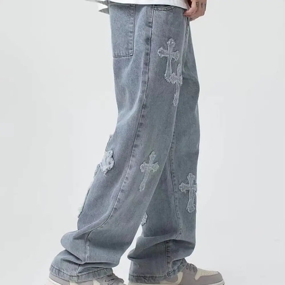 Streetwear-Baggy-Jeans für Männer