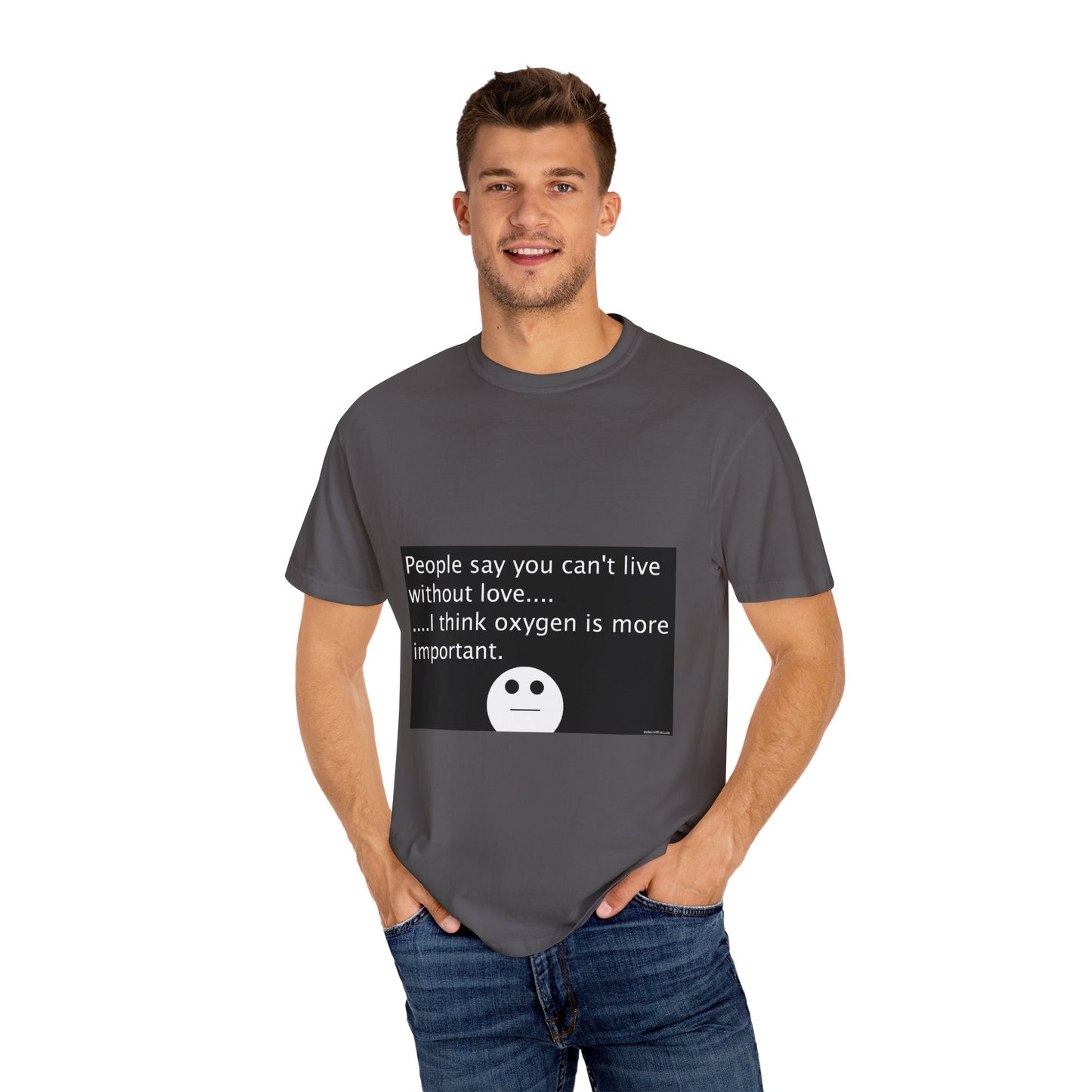 Kleidungsstückgefärbtes Unisex-T-Shirt