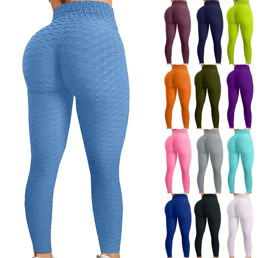 Pantalones de yoga deportivos de secado rápido para fitness y ocio con diseño de piña que levantan la cadera