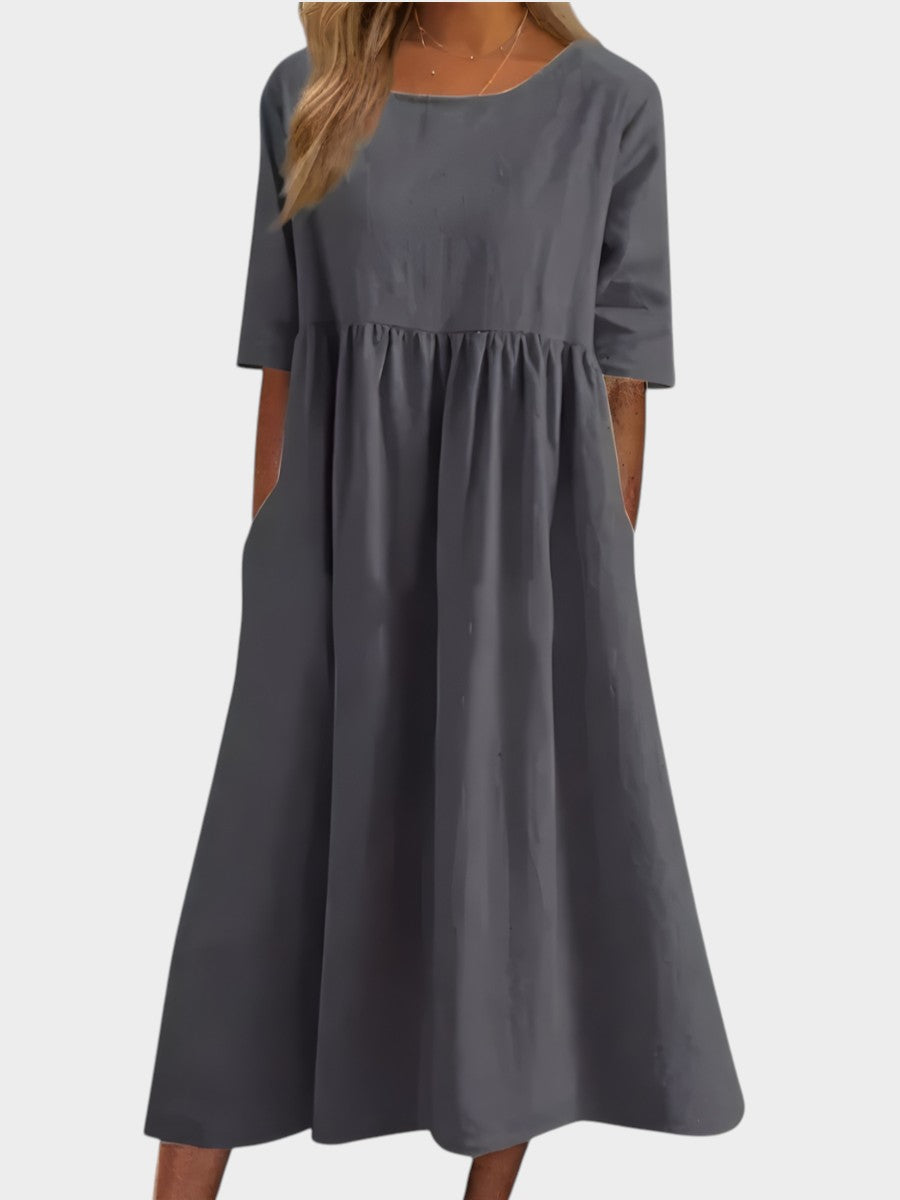Emily | Classic Mid Sleeve Dress