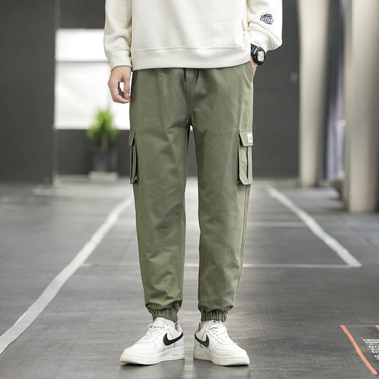 Cargohose Herren Streetwear Jogger Casual Jogginghose Techwear Army Hose