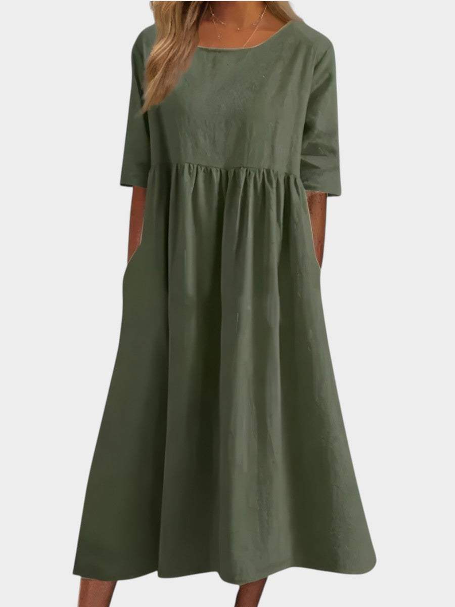 Emily | Classic Mid Sleeve Dress