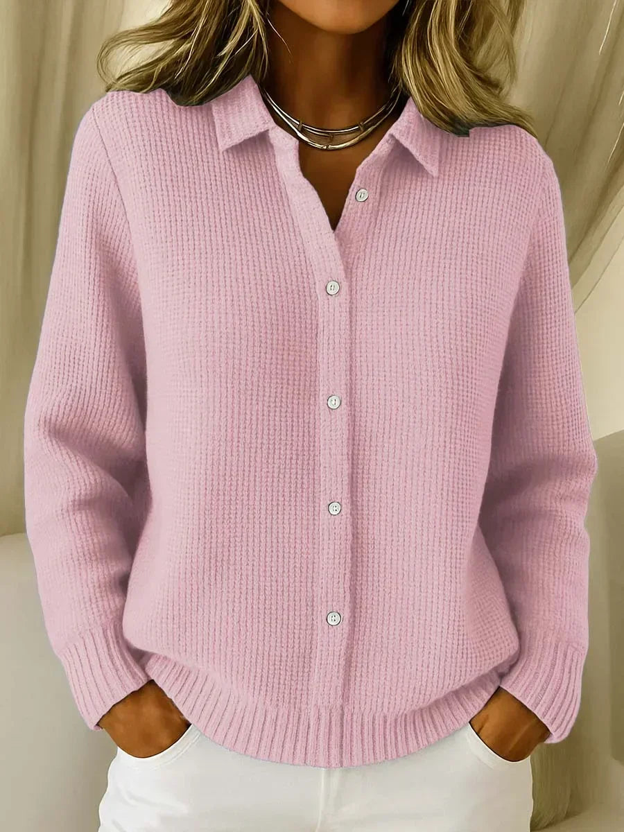 Katrina - Textured Knit Button Cardigan