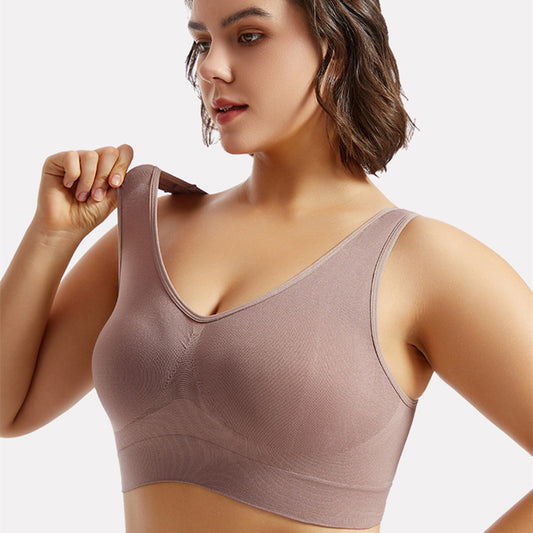 Ropa interior deportiva push up de talla grande para mujer