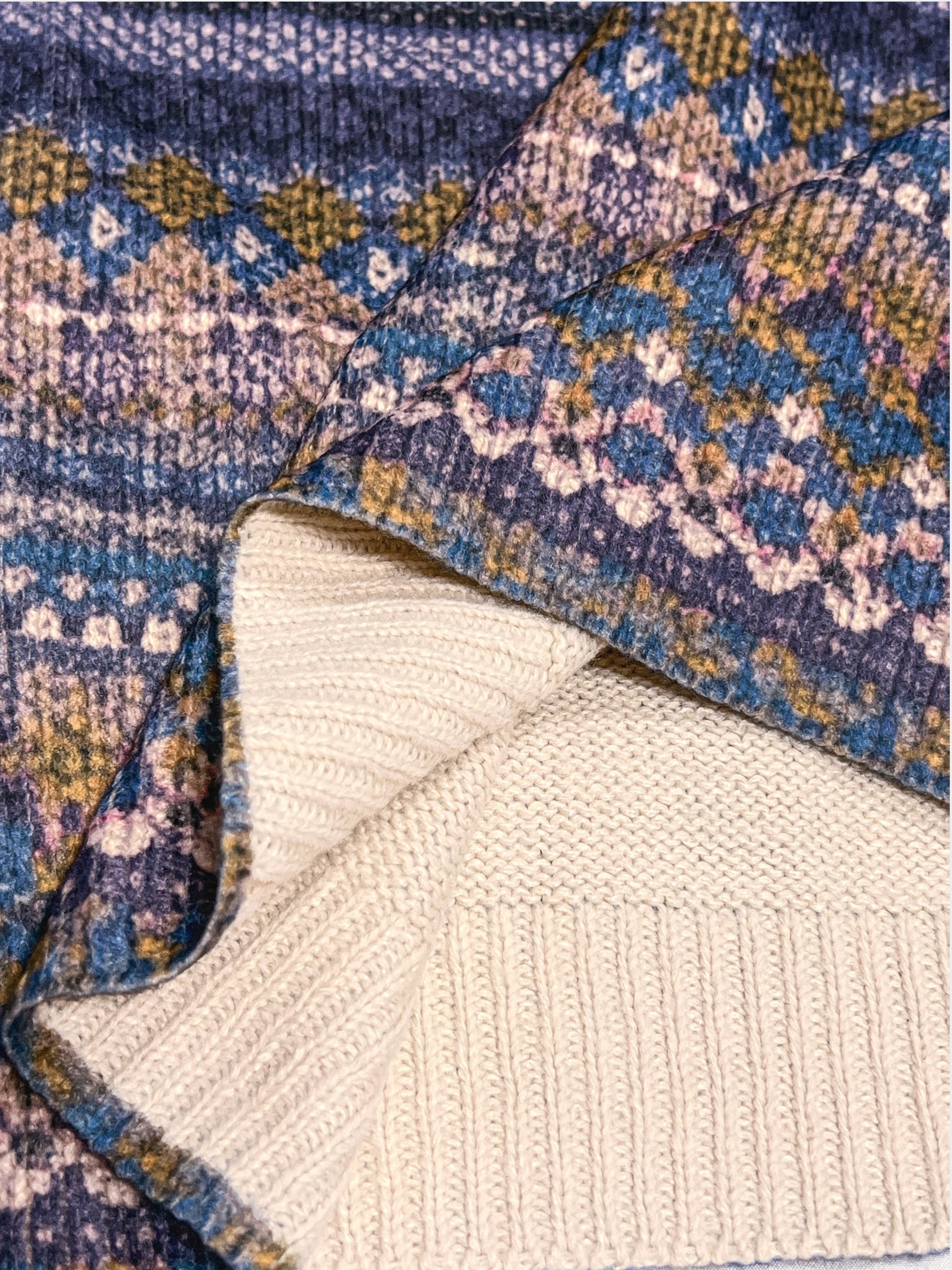 Ivy | All-Over Print Crew Neck Sweater