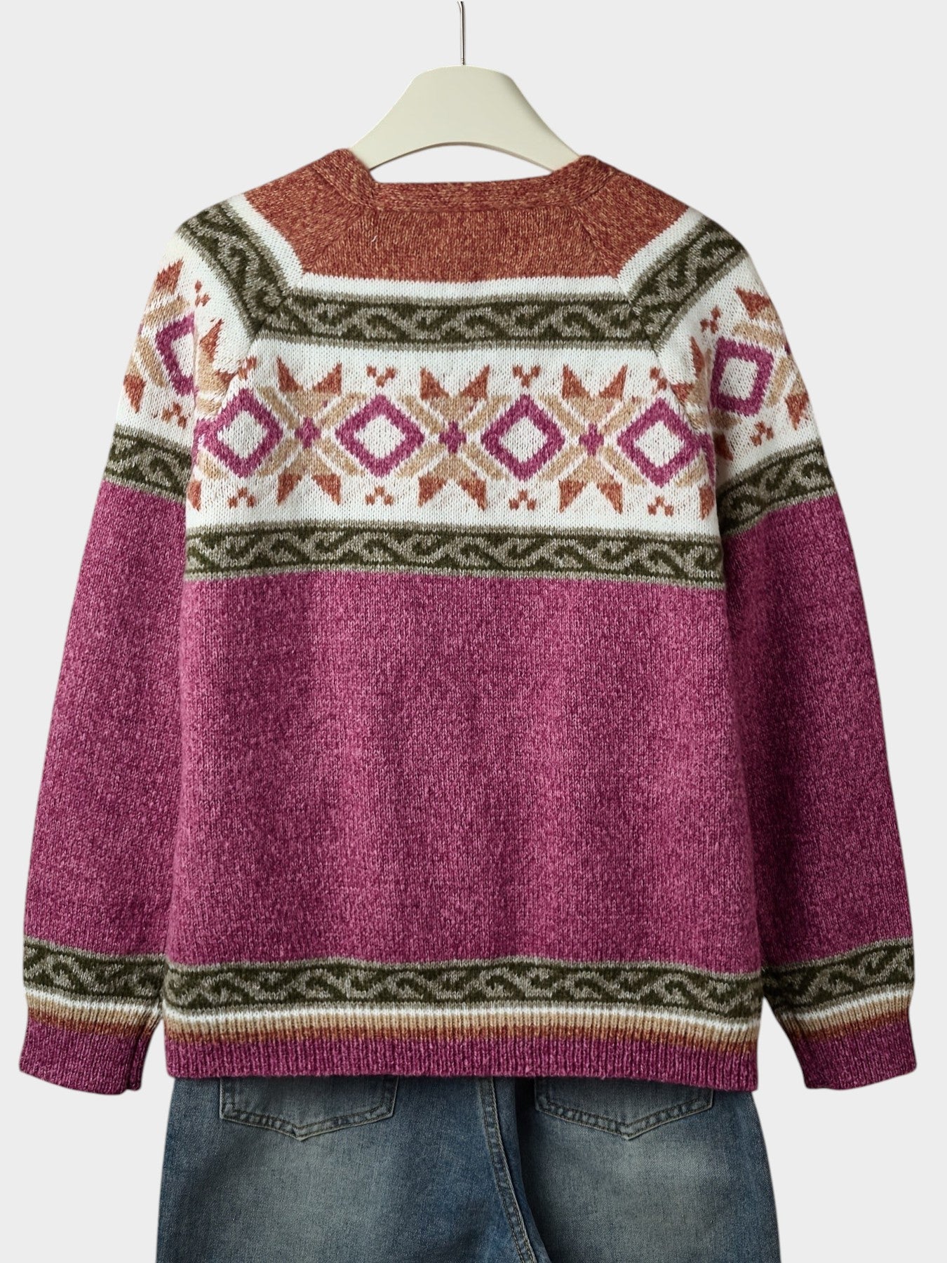 Poppy | Colourblock Button Cardigan