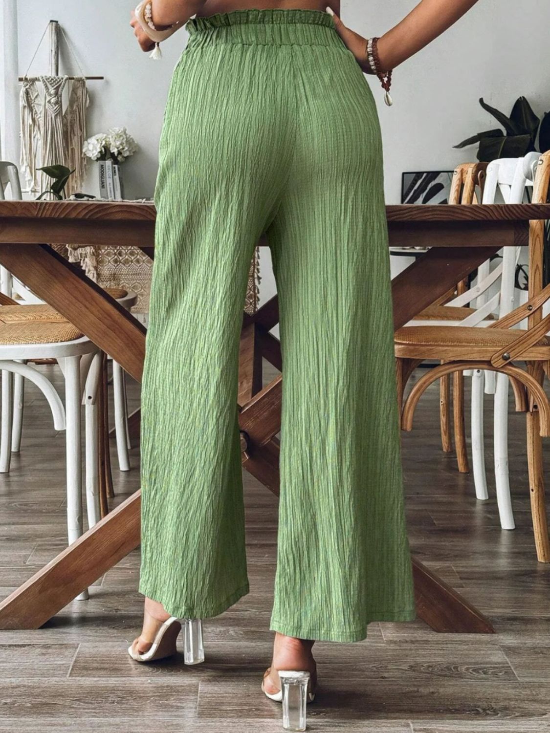 Frill Wide Leg Pants