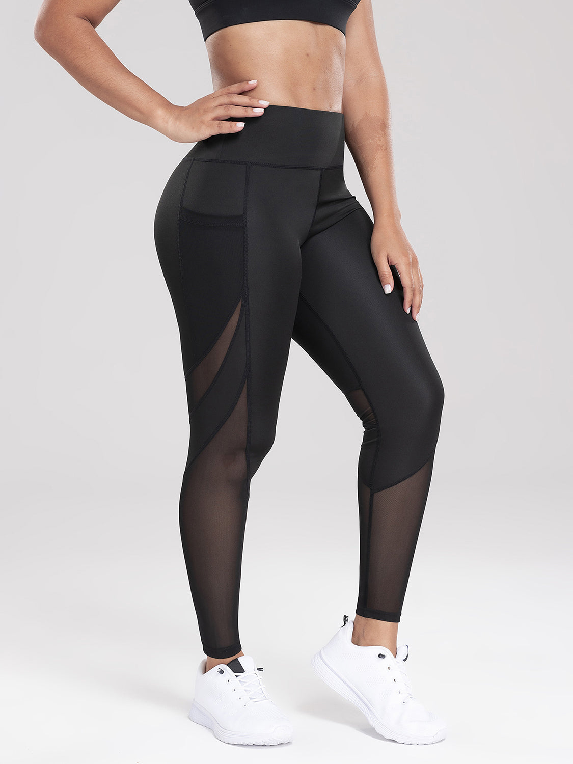 Leggings deportivos de cintura alta con bolsillos