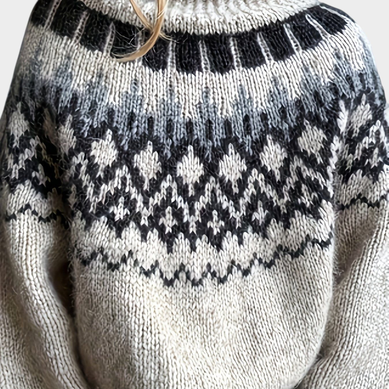 Freya | Fair Isle Fluffy Knit Sweater