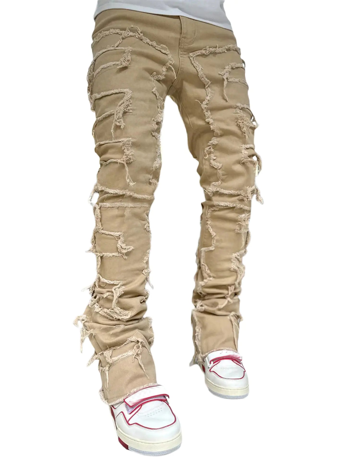 Ripped Pants Streetwear Fashion Clothes