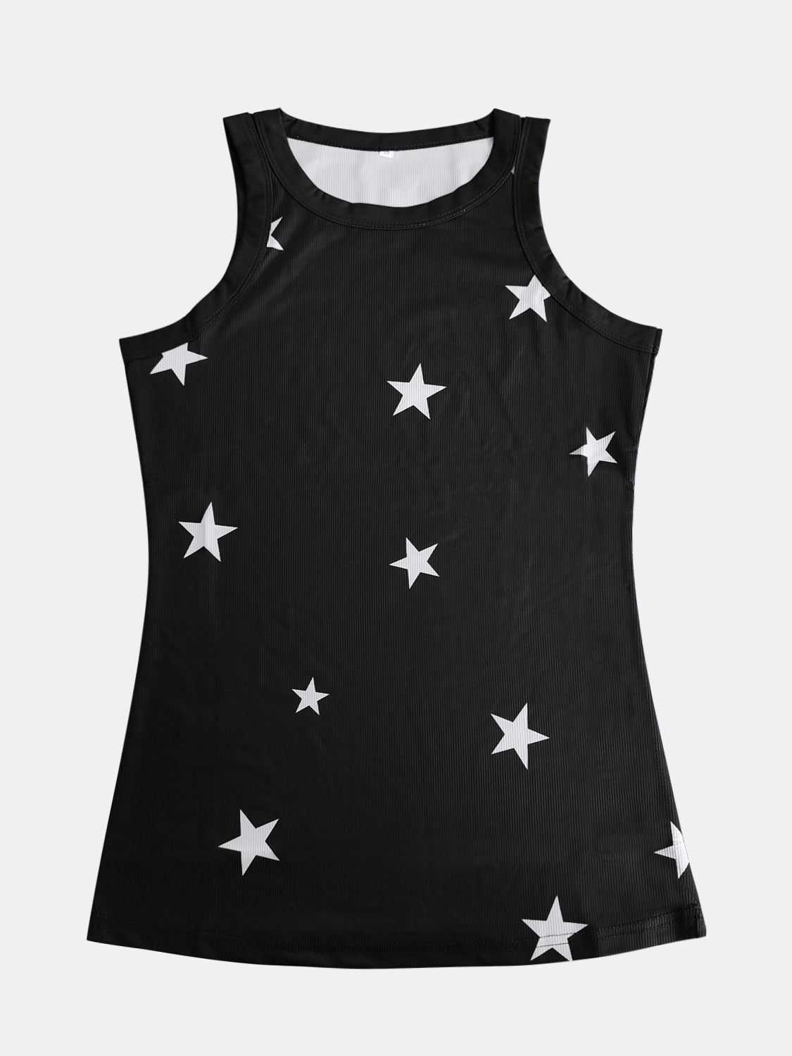 Camiseta de cuello redondo con estrellas de tamaño completo