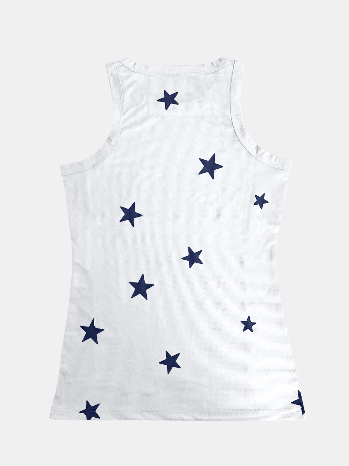 Camiseta de cuello redondo con estrellas de tamaño completo