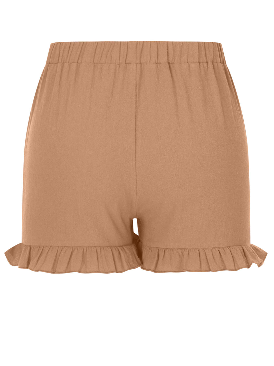 Frill Elastic Waist Shorts