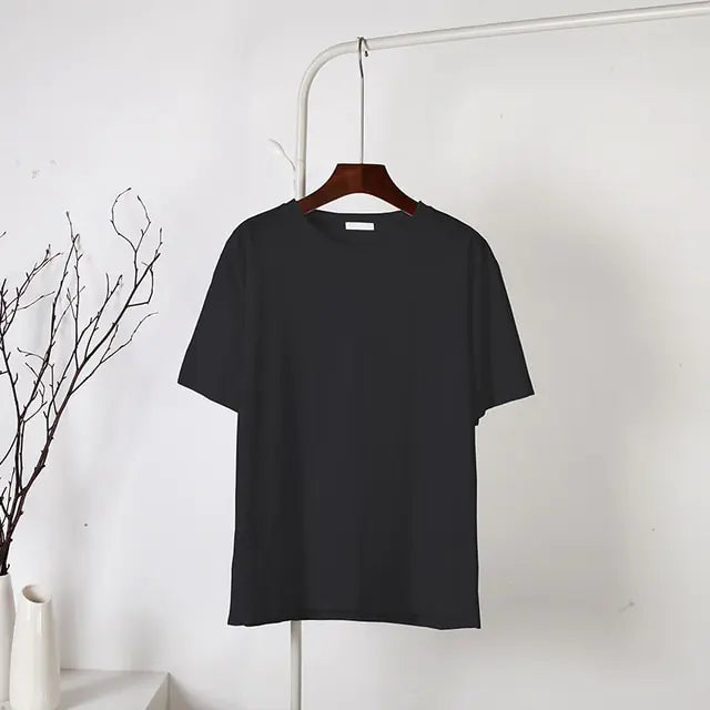 Weiches Basic-T-Shirt für Damen aus Baumwolle