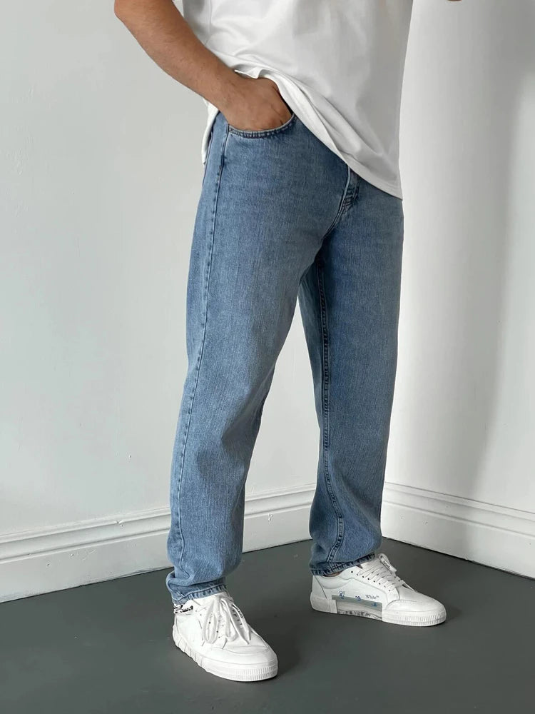 Pantalones vaqueros holgados de marca para hombre