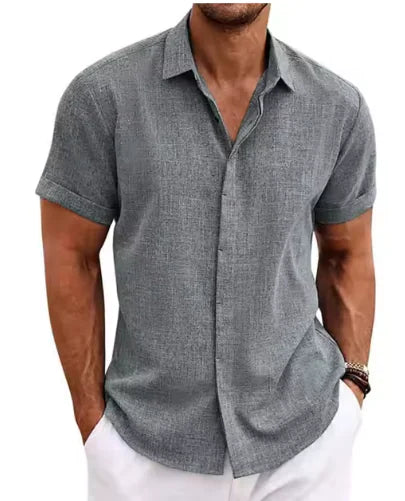 Camisa de manga corta con solapa Urban Ease