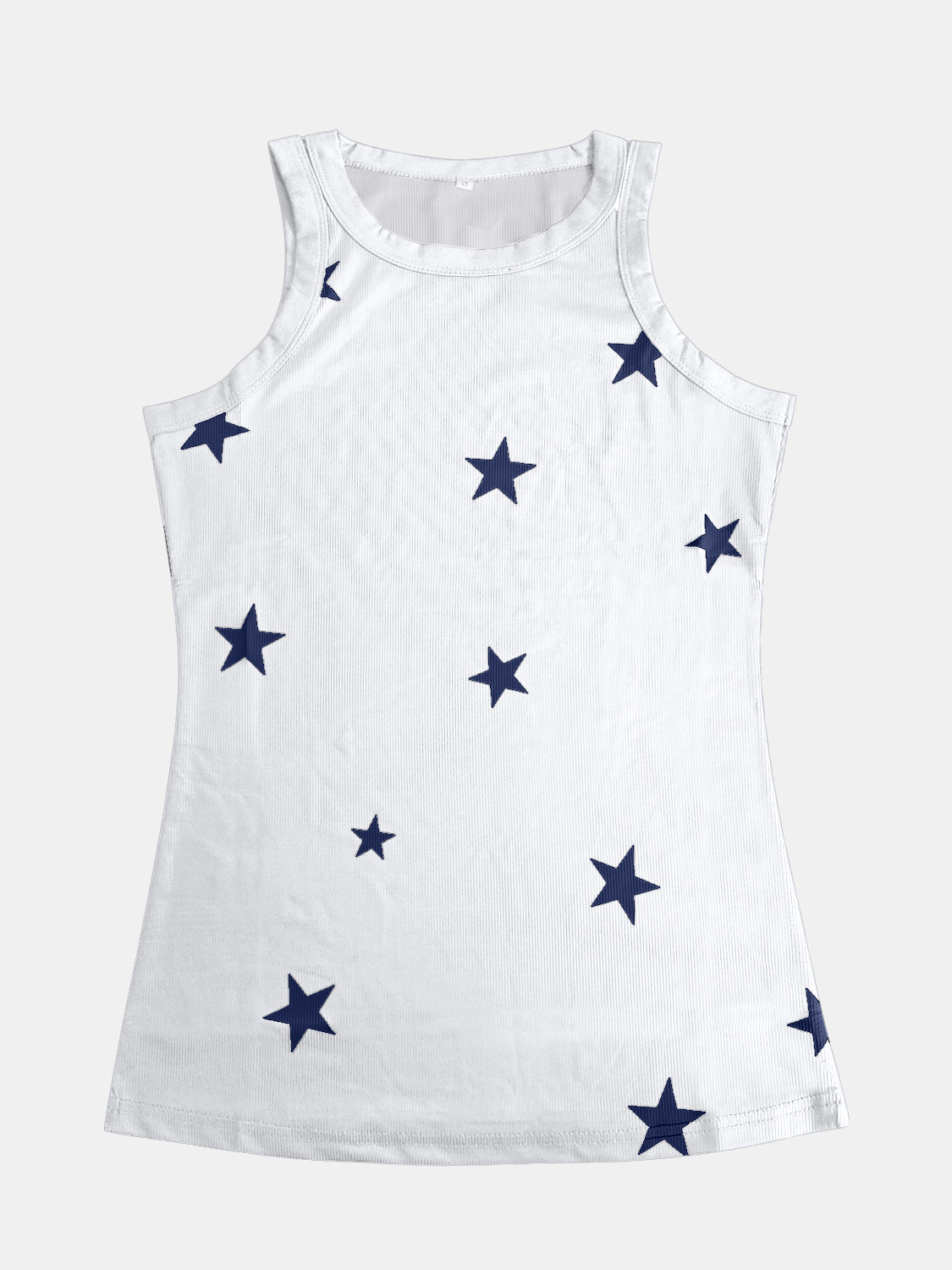 Camiseta de cuello redondo con estrellas de tamaño completo