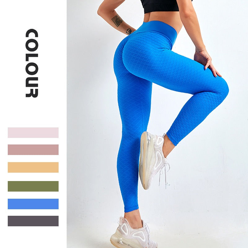 Peach buttocks seamless yoga pants, three-dimensional shaping, lifting buttocks, tight fitting sports pants, high waist, lifting buttocks, diamond shaped pants