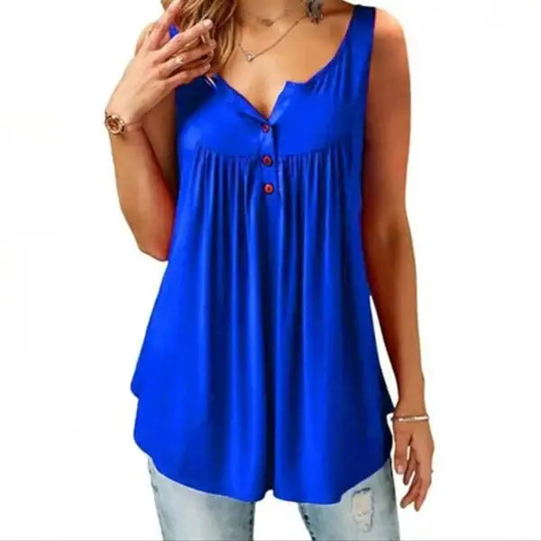 Casual Women Tank Tops Solid Color