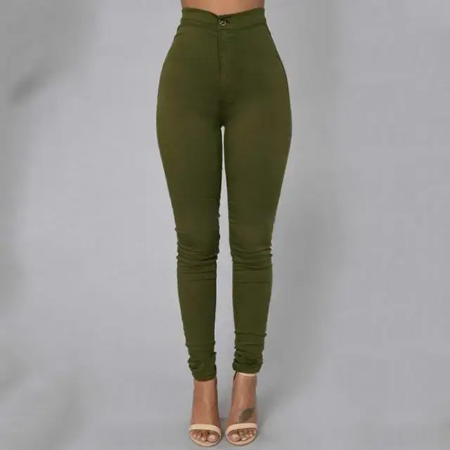 Leggings lisos de cintura alta