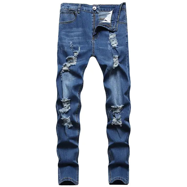 Ripped Pants Streetwear Fashion Clothes