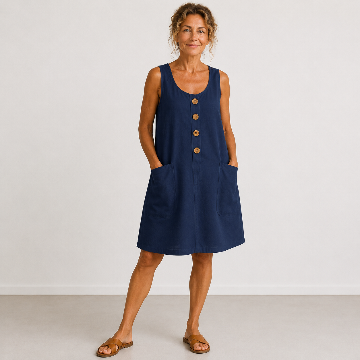 Macey | Cotton Linen Summer Dress