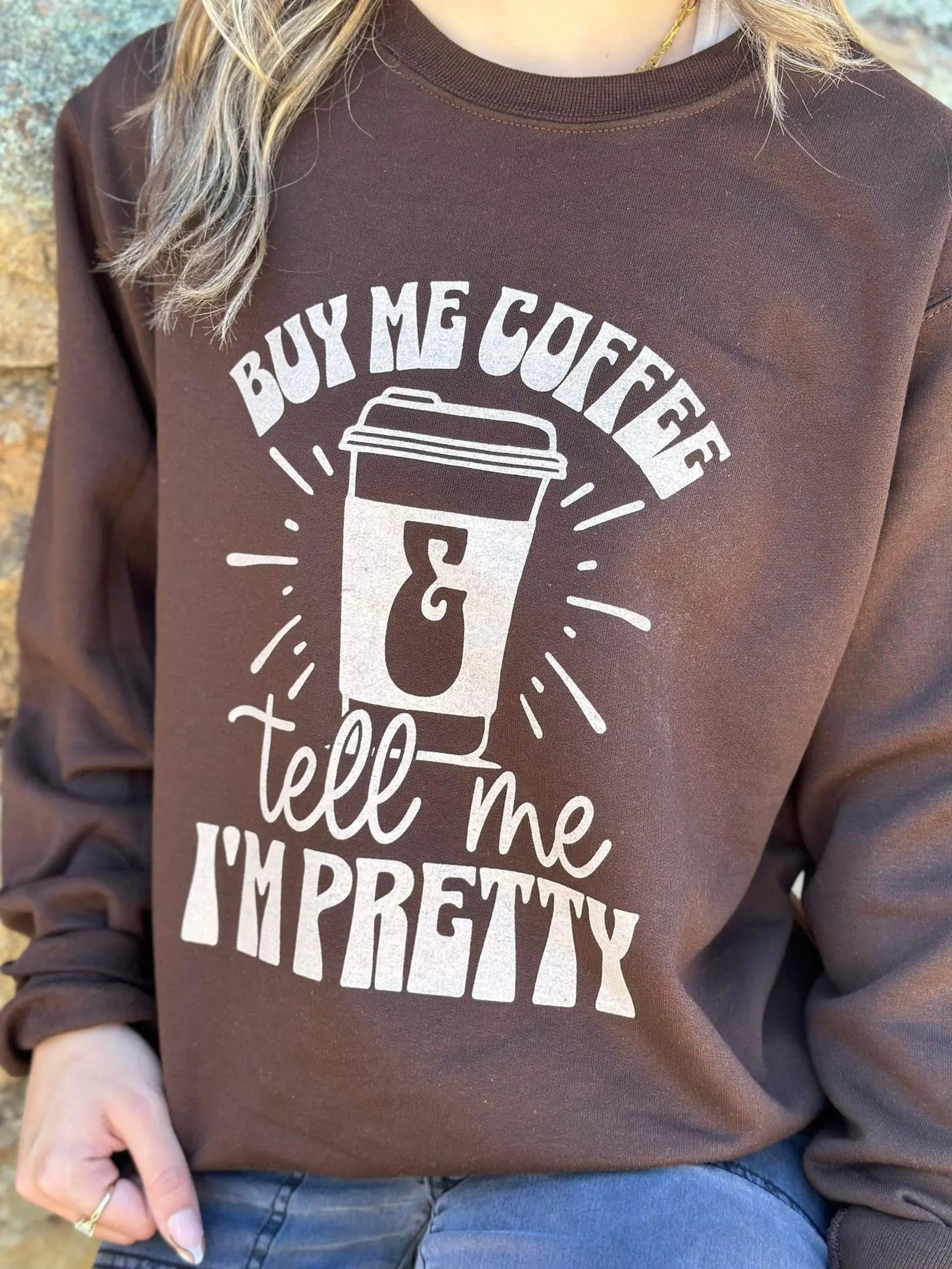 Kauf mir Kaffee Sweatshirt