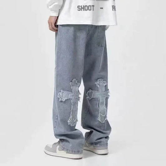 Streetwear-Baggy-Jeans für Männer