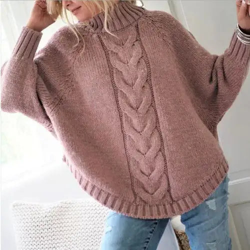 Gestrickter, lässiger Damenpullover