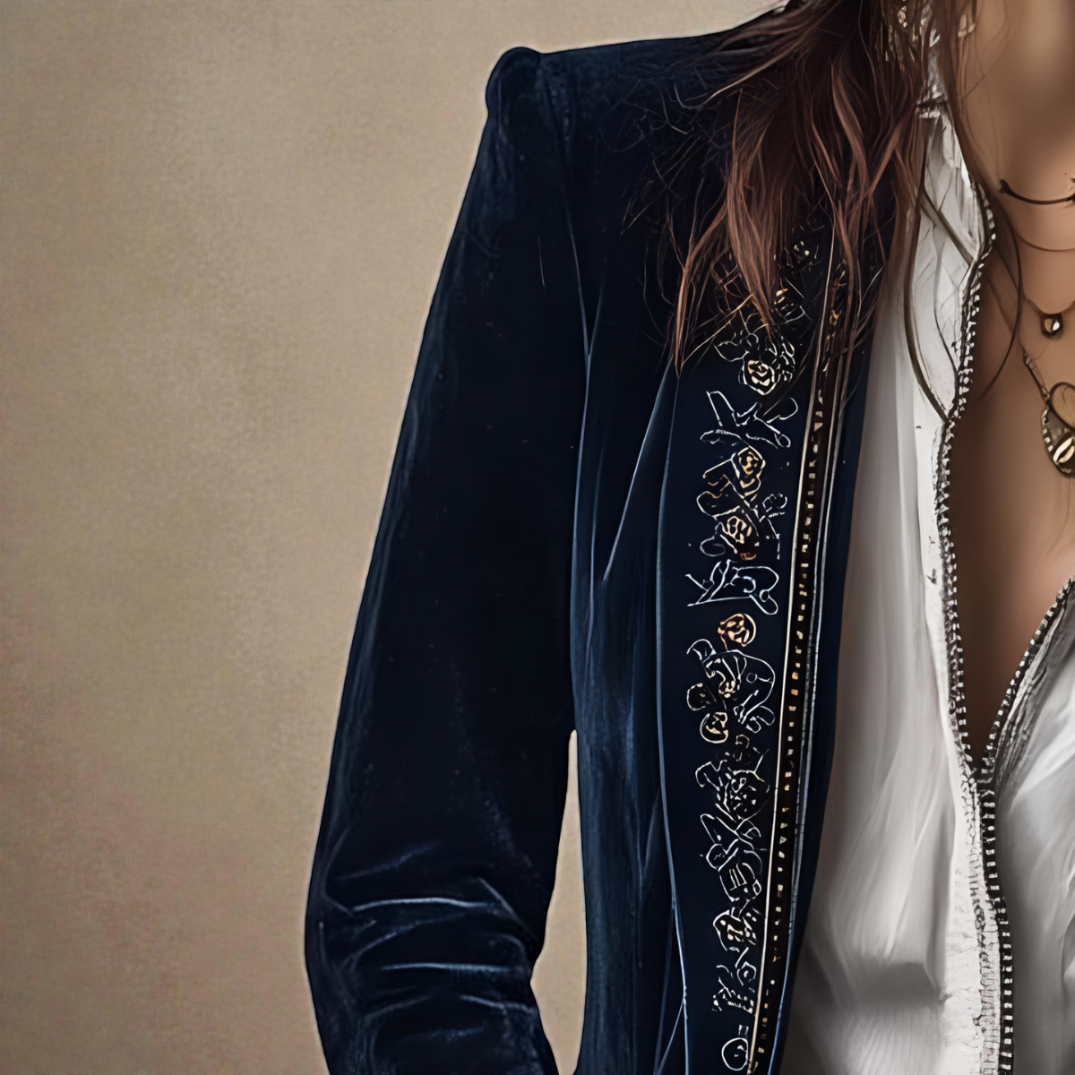 Elena™ | Velvet Statement Blazer — Final Edit