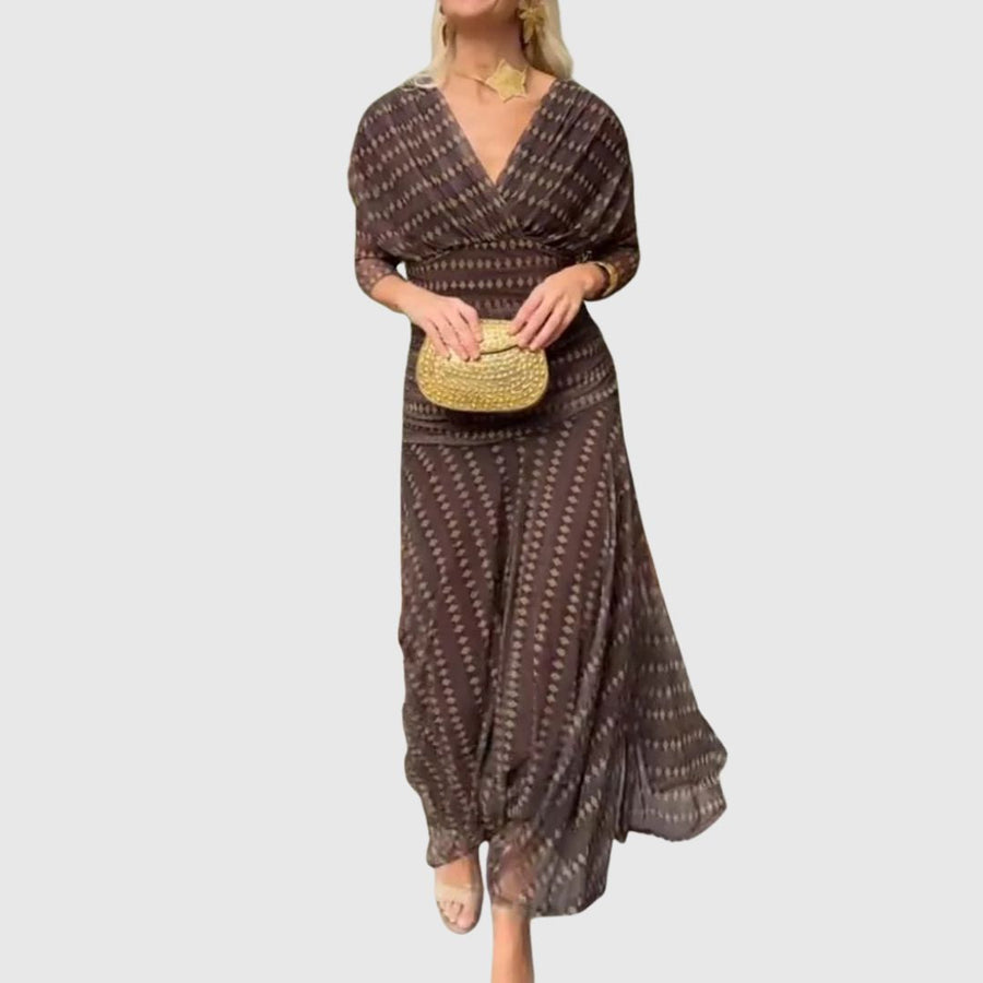 Sienna - Geometric Flow Dress