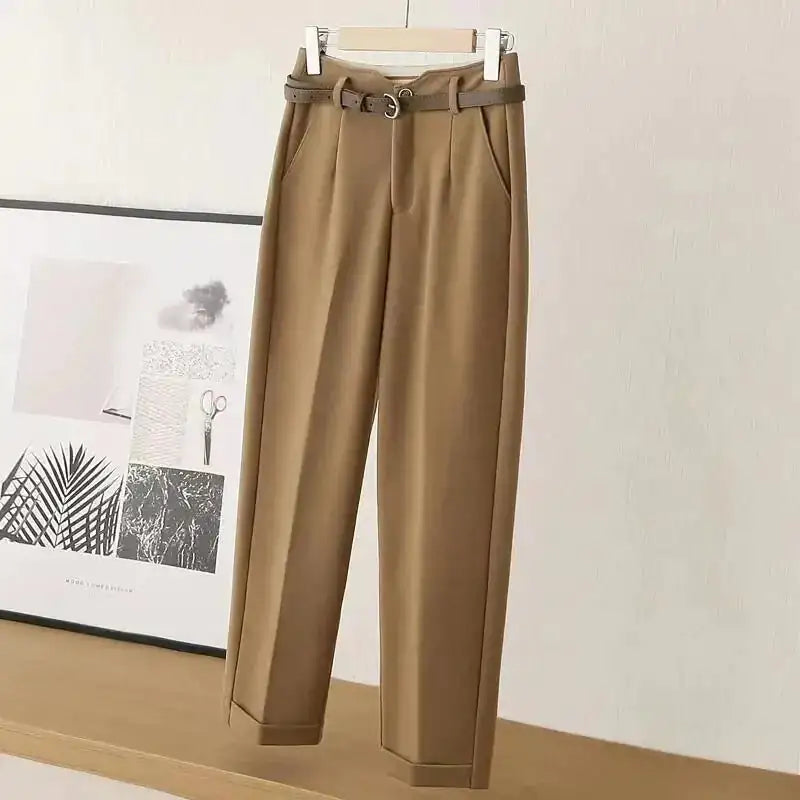 Pantalones de cintura alta para mujer