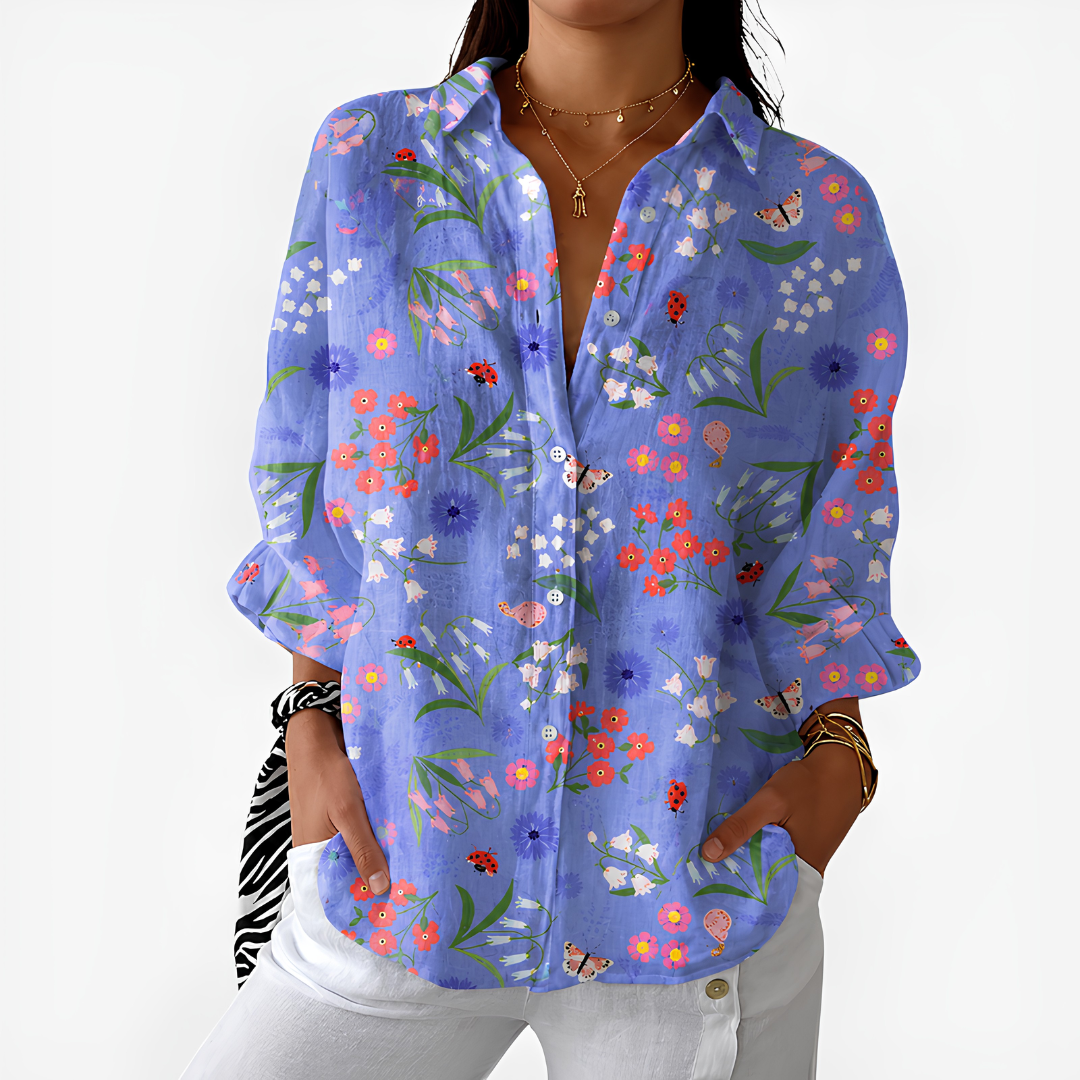 Lavender Wildflower Meadow Blouse