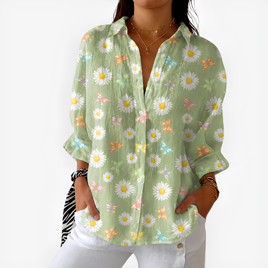 Sage Daisy Meadow Blouse