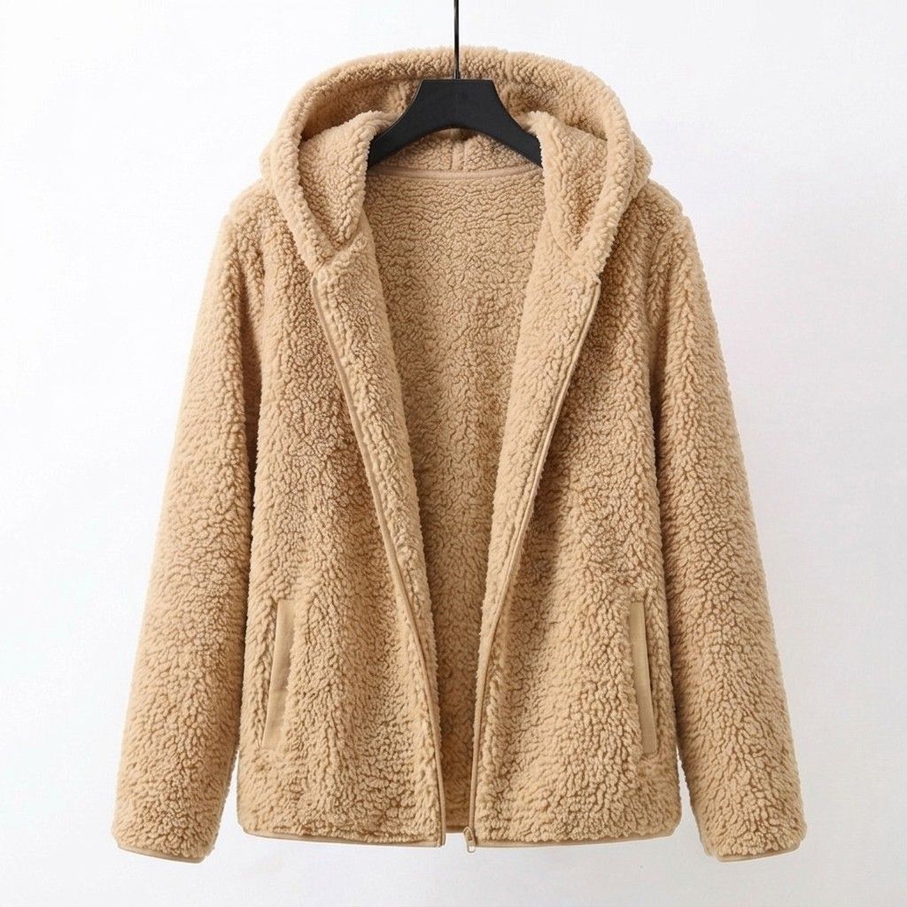 Raina™ | Hooded Sherpa Coat — Final Edit