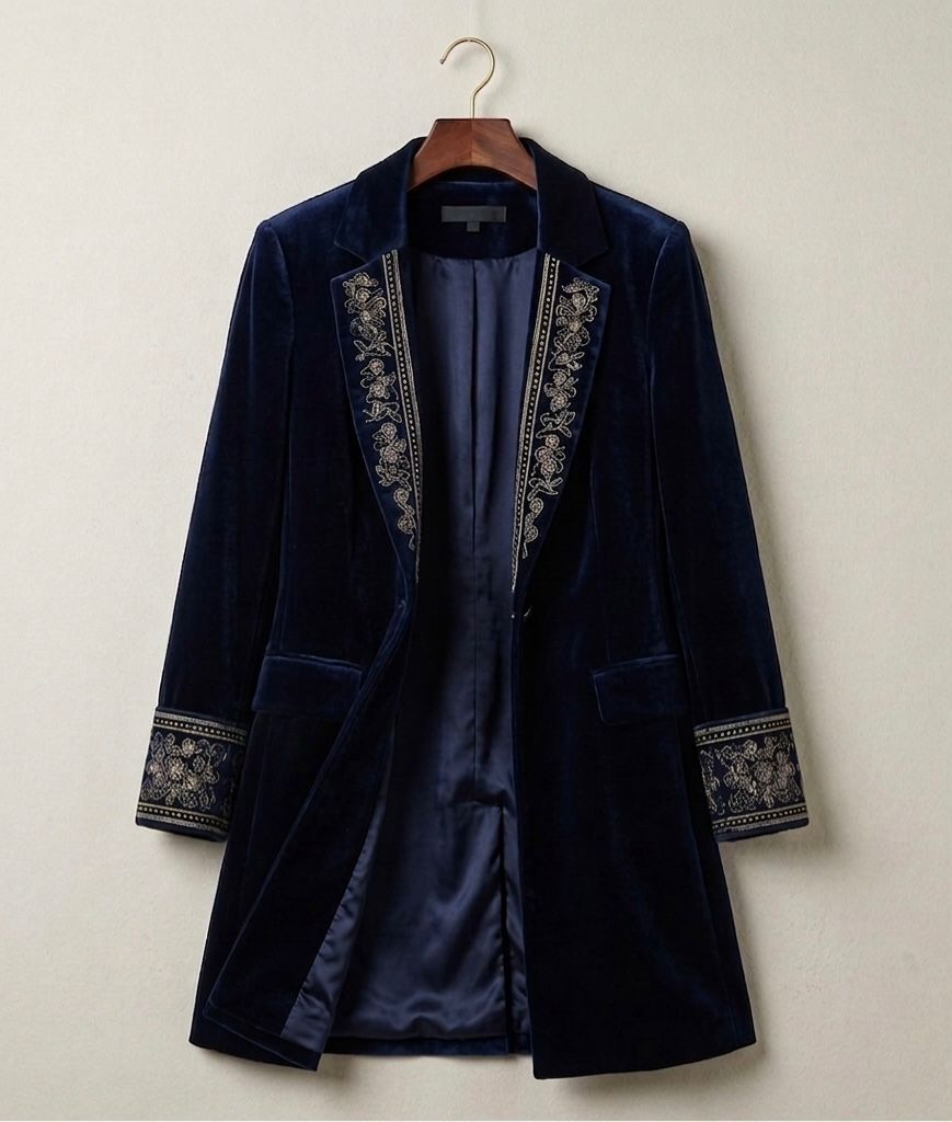 Elena™ | Velvet Statement Blazer — Final Edit