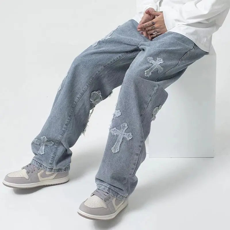 Streetwear-Baggy-Jeans für Männer