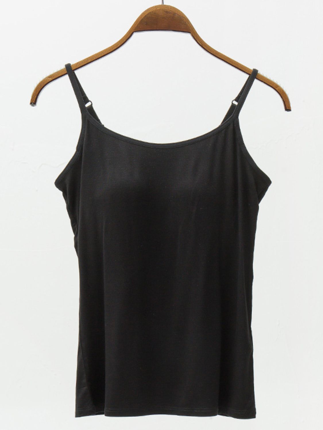 Modales Camisole mit BH und verstellbaren Trägern in voller Größe