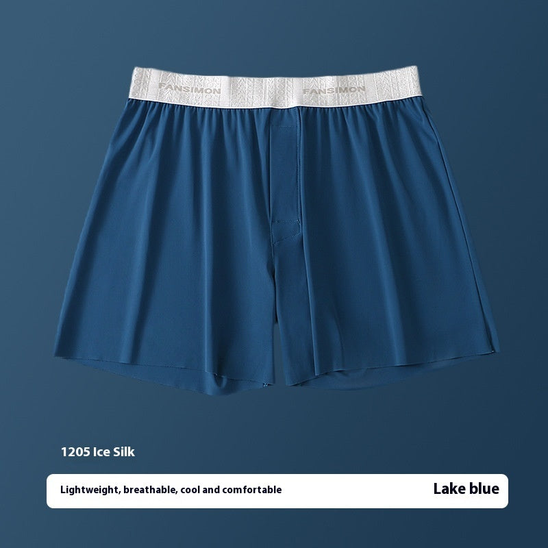 Men's Ice Silk Underwear Plus Size Loose Boxer